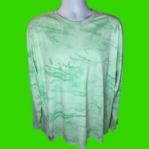 Under Armour Fish Graphic Shirt | Men's XL | Mint Green Tie-Dye Look
